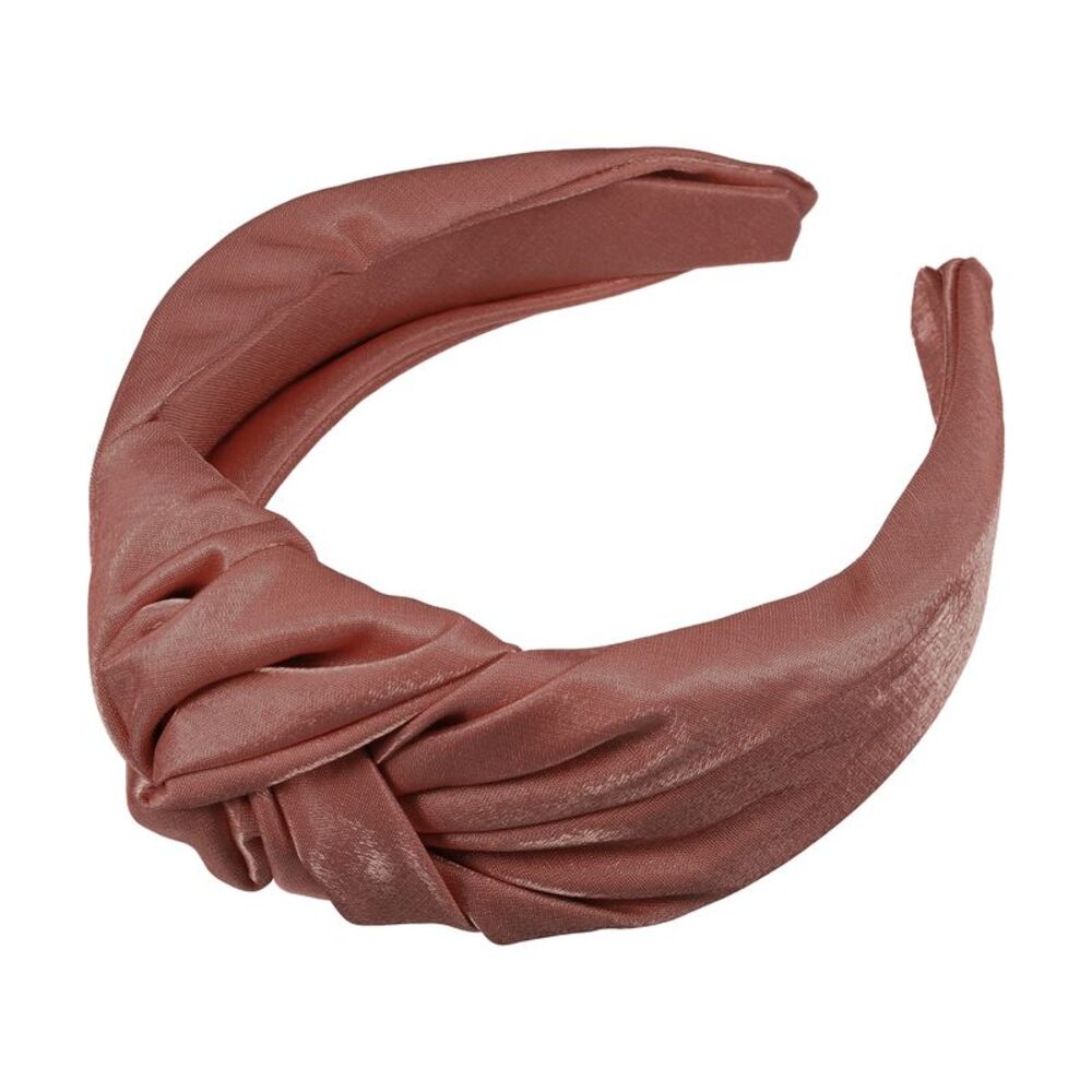 Shiny Knotted Wide Head Bands Hairband Hair Hoop Brick Red